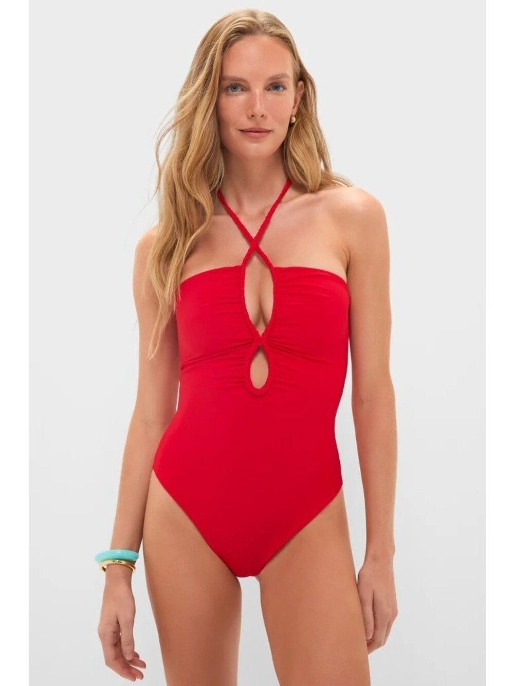 JUAN D DIOS Saint Tropez One Piece Red Size Small NWT